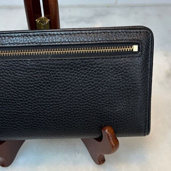 Kate Spade Pebbled Leather Full Sized Snap Closure Slim Wallet - Picture 6 of 16